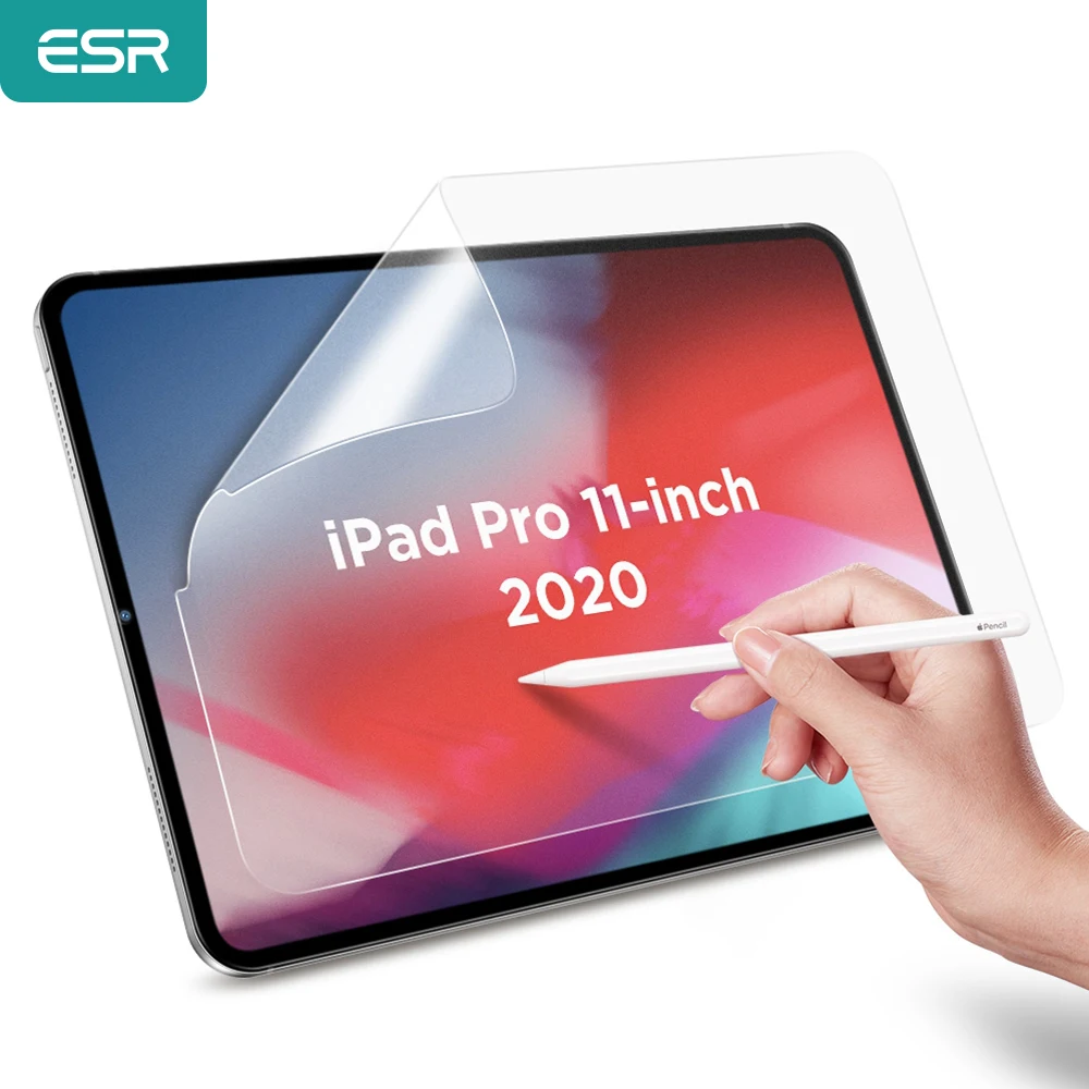 2 шт. ESR Экран протектор для 2020 iPad Pro 11 ''дюйма 2nd/12 9'' дюйма 4th поколения бумага