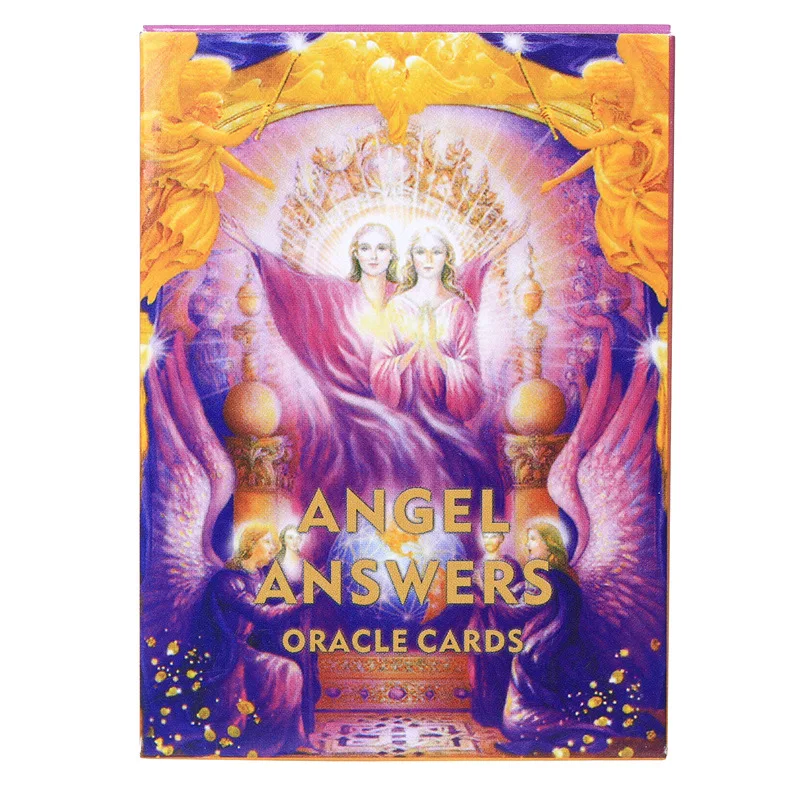 44 Uds. De cartas de Tarot, cartas para juegos de mesa en inglés con diseño de Ángel, oráculo, para regalo familiar, juegos de mesa, entretenimiento