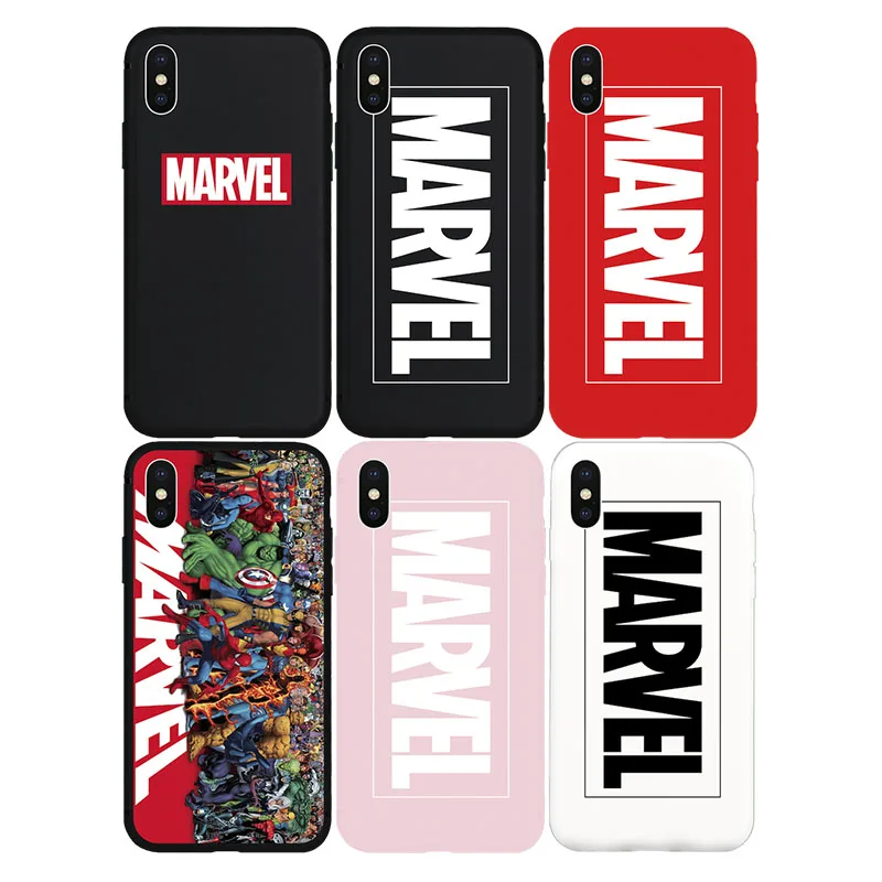 

Brand NEW MARVEL Logo Candy Soft Case for iPhone 11 11Pro 11ProMax X Xs XR XsMax 8Plus 8 7Plus 7 6 6s Plus 5 5s SE Phone Cover