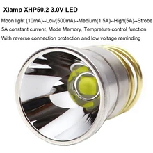 XLamp-bombilla LED XHP50.2, módulo de cobre, 18W, 5 modos, 26,5mm, para linterna 501B, 502B, P60, M5, M6