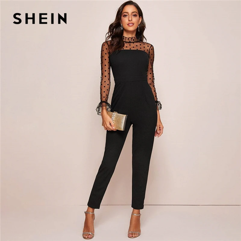 shein polka dot jumpsuit