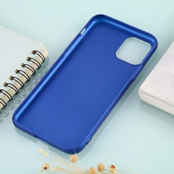 Сплошной цвет пластиковый защитный чехол для iPhone 11 Pro - Цвет: Blue