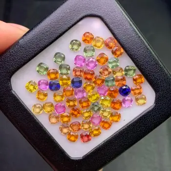 

Q301 Colorful Sapphire 24.8ct Nature Colorful Sapphires Loose Gemstones Loose Stones for Jewelry Making