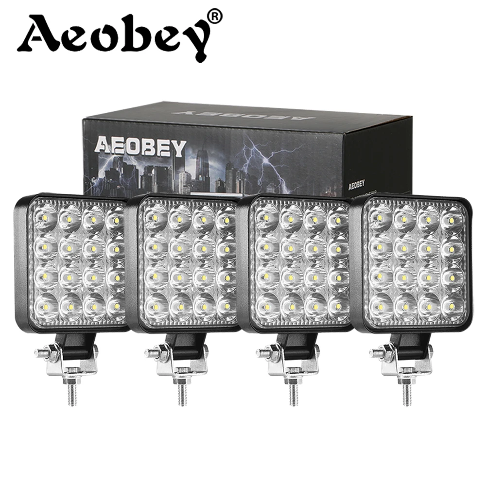 Светодиодный светильник Aeobey 48 Вт 16 Барра светодиодный автомобильный для 4x4 бар внедорожников вездеходов