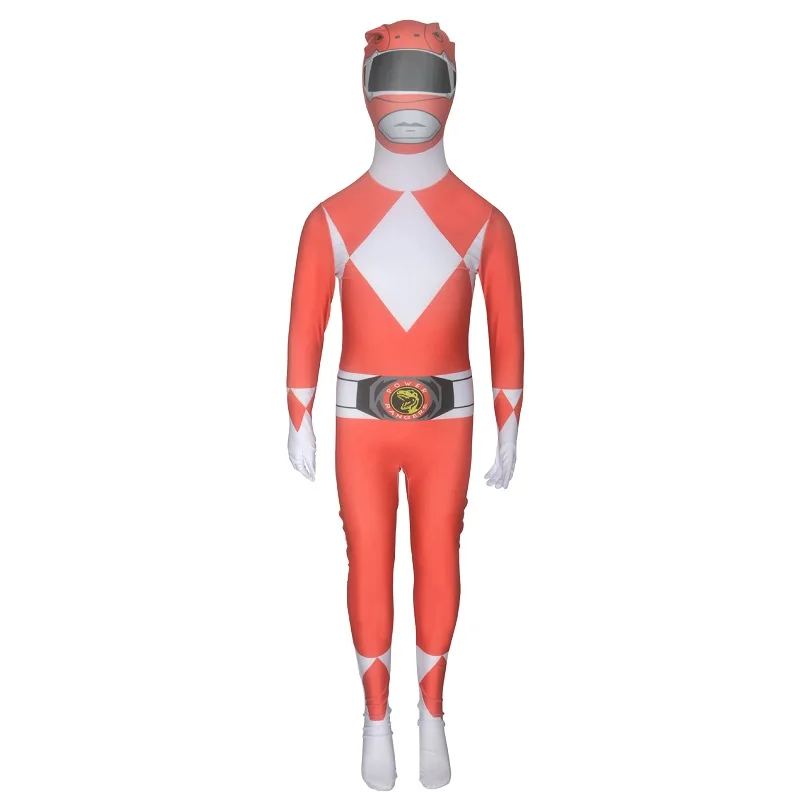 Для взрослых и детей Zentai Tight power Ranger динозавры команда косплей костюм мальчик представление на Хэллоуин шоу аниме ролевые игры комбинезон