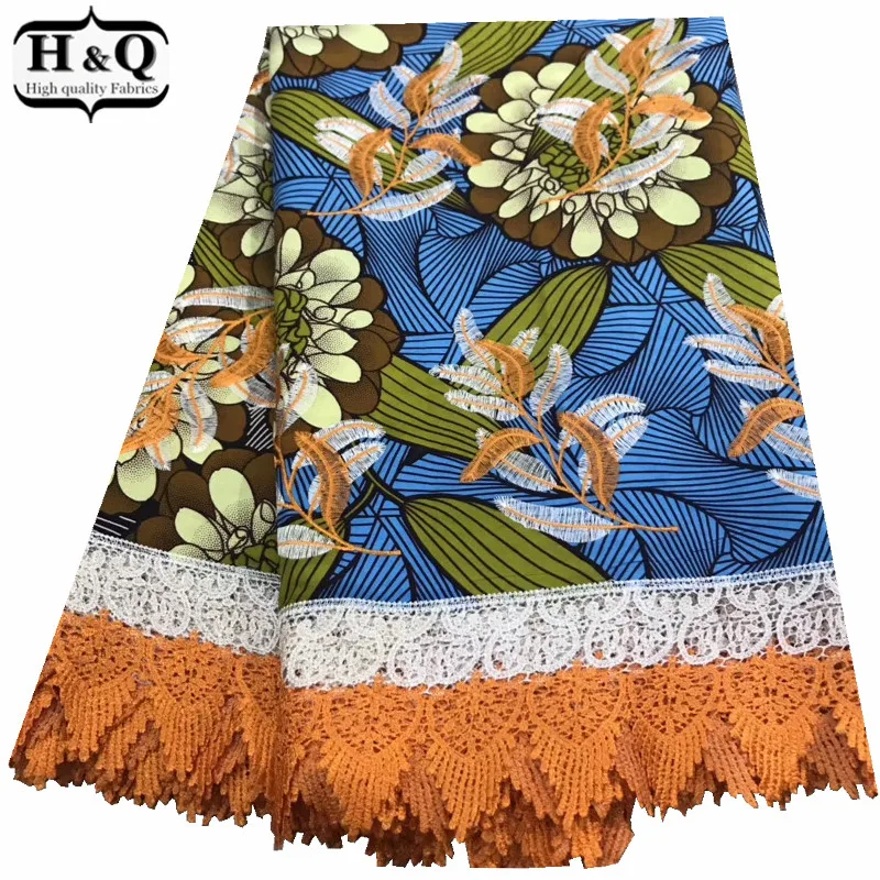 Красивая швейная африканская печатная восковая кружевная ткань хлопок Гипюр кружево африканская Анкара ткань вышитое платье для Рождества