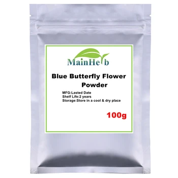

100-1000g Organic Blue Butterfly Pea Flower Powder For 100% Natural Food Coloring For Cake, Cookie,Food Dyeing Blue Matcha