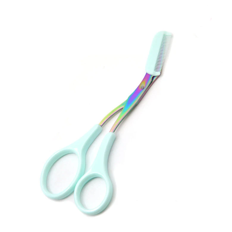Eyebrow Trimmer Set Eyebrow Trimmer Facial Hair Remover Eyebrow Scissors Eyebrow Trimmer Scissor Comb Facial Hair Removal Grooming Shaping Shaver Cosmetic Makeup Accessories
