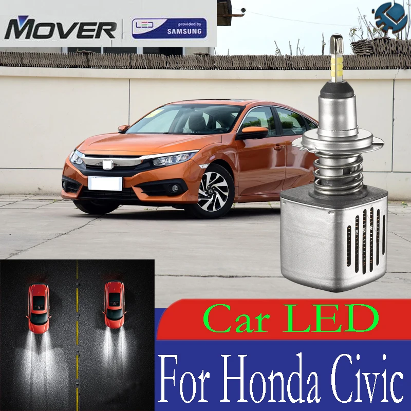 

Car Headlight Bulbs LED Provided By SAMSUNG For Honda Civic LED Car 6500K White Light Auto Headlight 2X