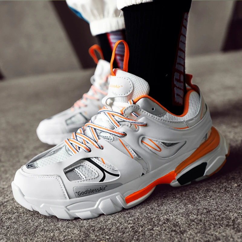 

Summer New Women Sneakers High Breathable Mesh Cloth Large-size Fashion Trend Student Outdoor Men Running Sports Shoes In 2019 J