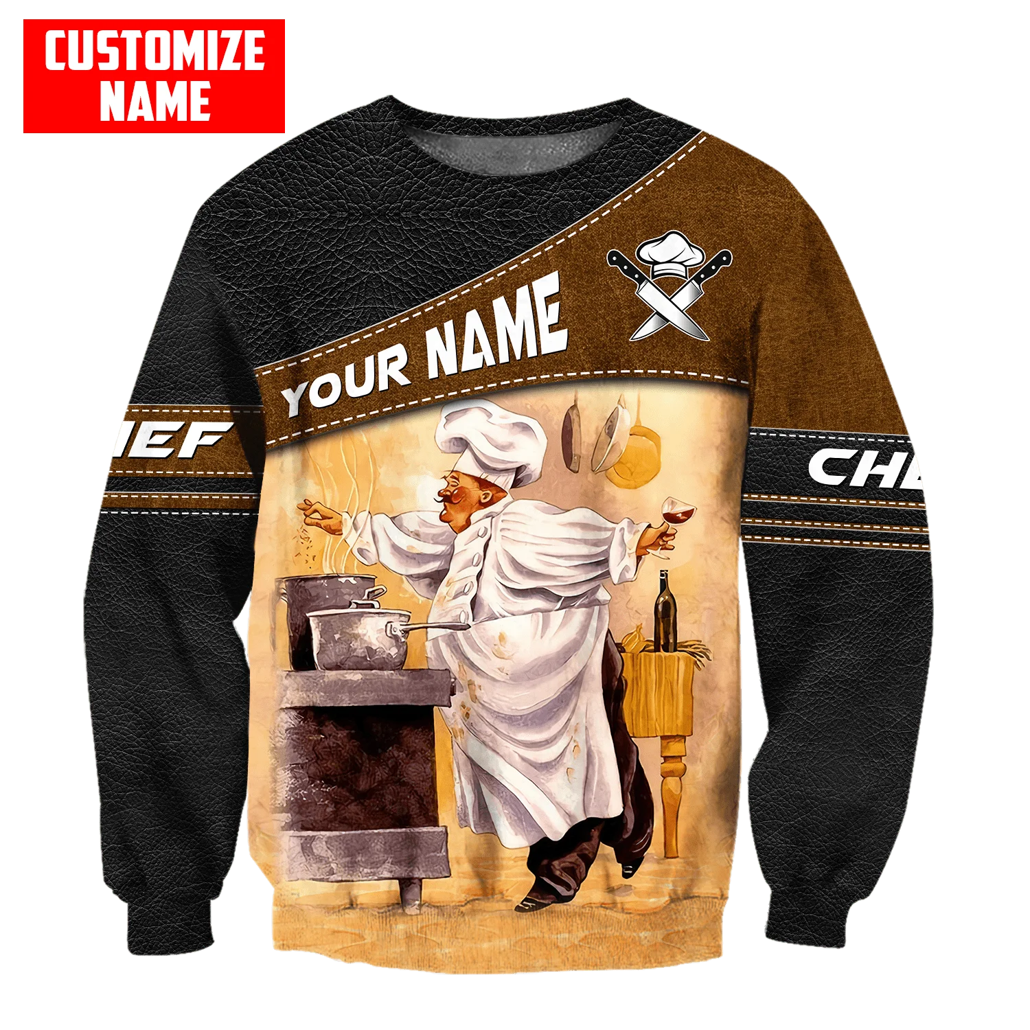 Customized Name Master Chef 3D full Printed Men Autumn Hoodie Unisex Hooded sweatshirt Streetwear Casual zipper hoodies DK389