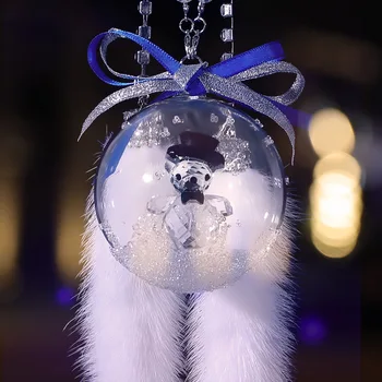

Car Ornament Crystal Pendant Crystal Ball Car Hanging Car Interior Trim Car Mounted Pendant Bear Pendant