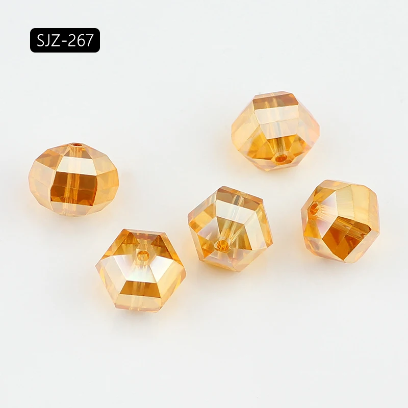Top Quality 12mm Austrian Beads AB color plating Loose bead bracelet Jewelry Making Accessories DIY - Цвет: SJZ 267 12MM
