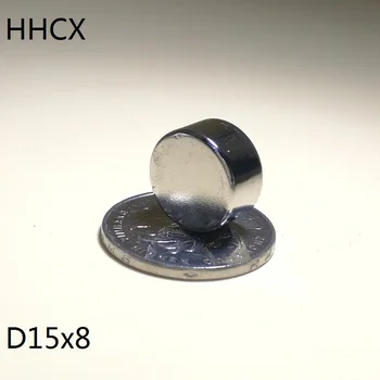 

10pcs/lot Disk magnet 15x8 N35 Magnet 15*8 Magnets 15 x 8 for speaker
