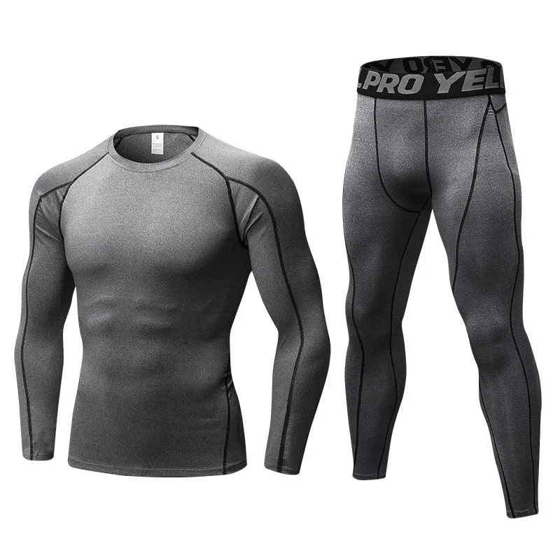 New Men Thermal Underwear Sets Winter Long Johns Compression Fleece Sweat Quick Dry Thermo Set Male Pajamas Sleepwear