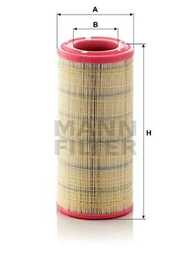 Фильтр воздушный H354 D165 d91 \ CASE-IH, CATERPILLAR, DEUTZ FAH