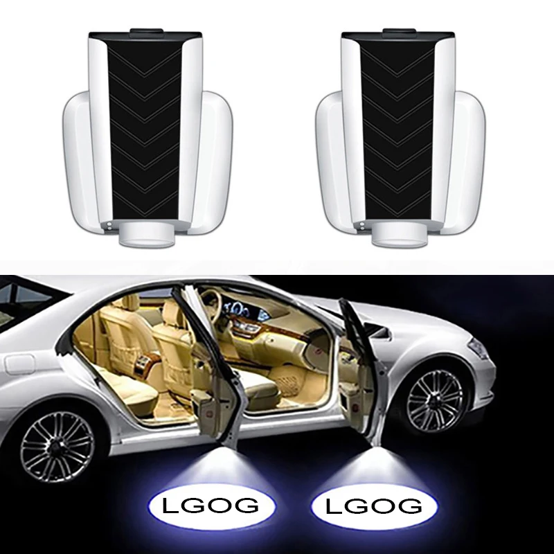2PCS Led Car Door Welcome Laser Projector Logo Ghost Shadow Light Wireless for Opel Fiat Suzuki Chevrolet Dodge Dacia Jaguar