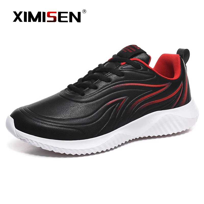 Кроссовки XIMISEN мужские кожаные повседневная прогулочная обувь четыре сезона