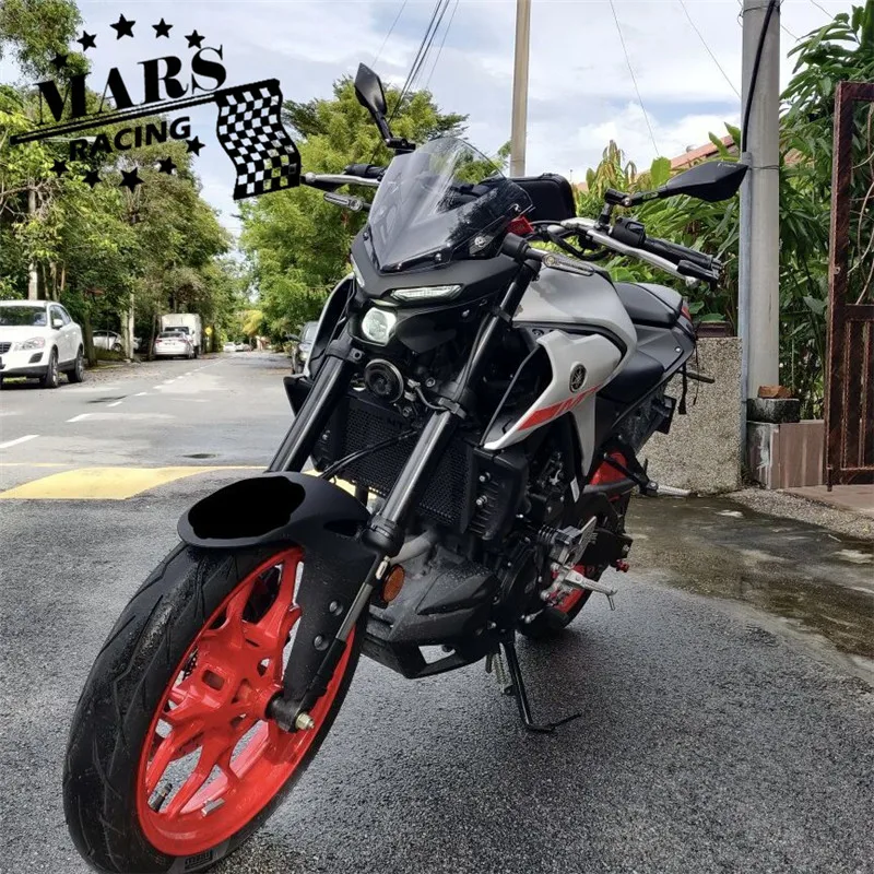 Подходит для YAMAHA MT 03 MT03 2020 2021 MT25 25 мотоциклетный ветровой экран Алюминиевый