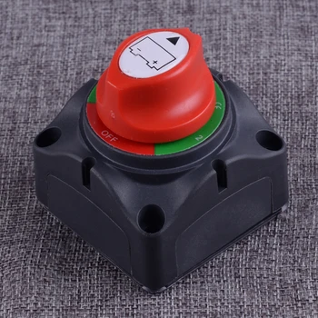 

Car RV 1-2-Both-Off Dual Battery Selector Isolator Rotary On Off Switch Cut Disconnect Fit for Marine Boat