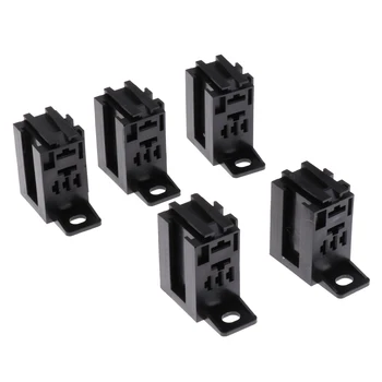 

5 Sets Automotive Relay Socket Micro 60AMP 5Pins With 25 Copper Terminals