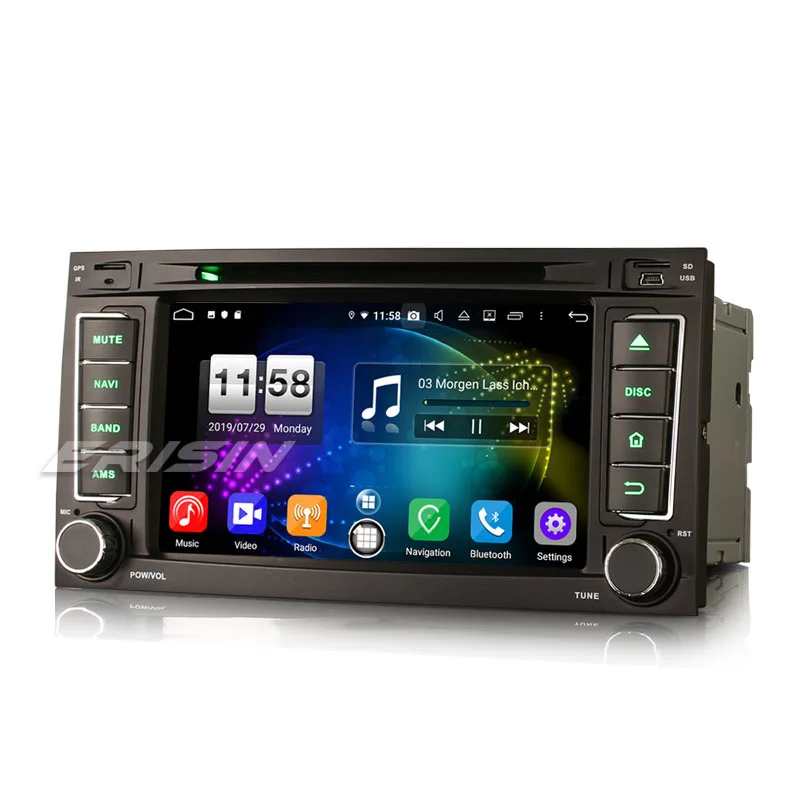 Cheap Erisin ES7706T 7" Android 9.0 Octa Core 4GB RAM Car DVD Radio BT for  T5 Multivan 2004-2009 2