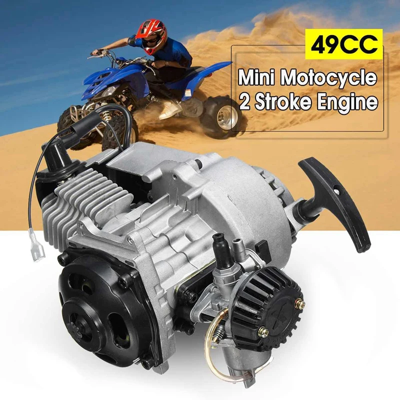 49Cc 2-х тактный двигатель Cdi ручной Потяните старт двигателя для мини мотоцикла Atv Скутер велосипед