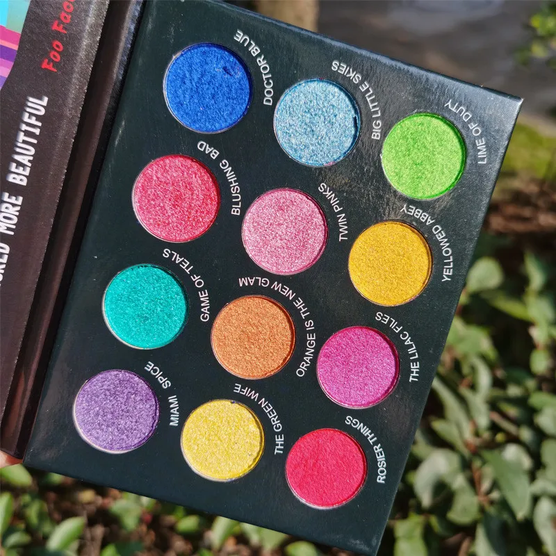 Макияж тени для век палитра косметики блеск пигмент красота глазурованные