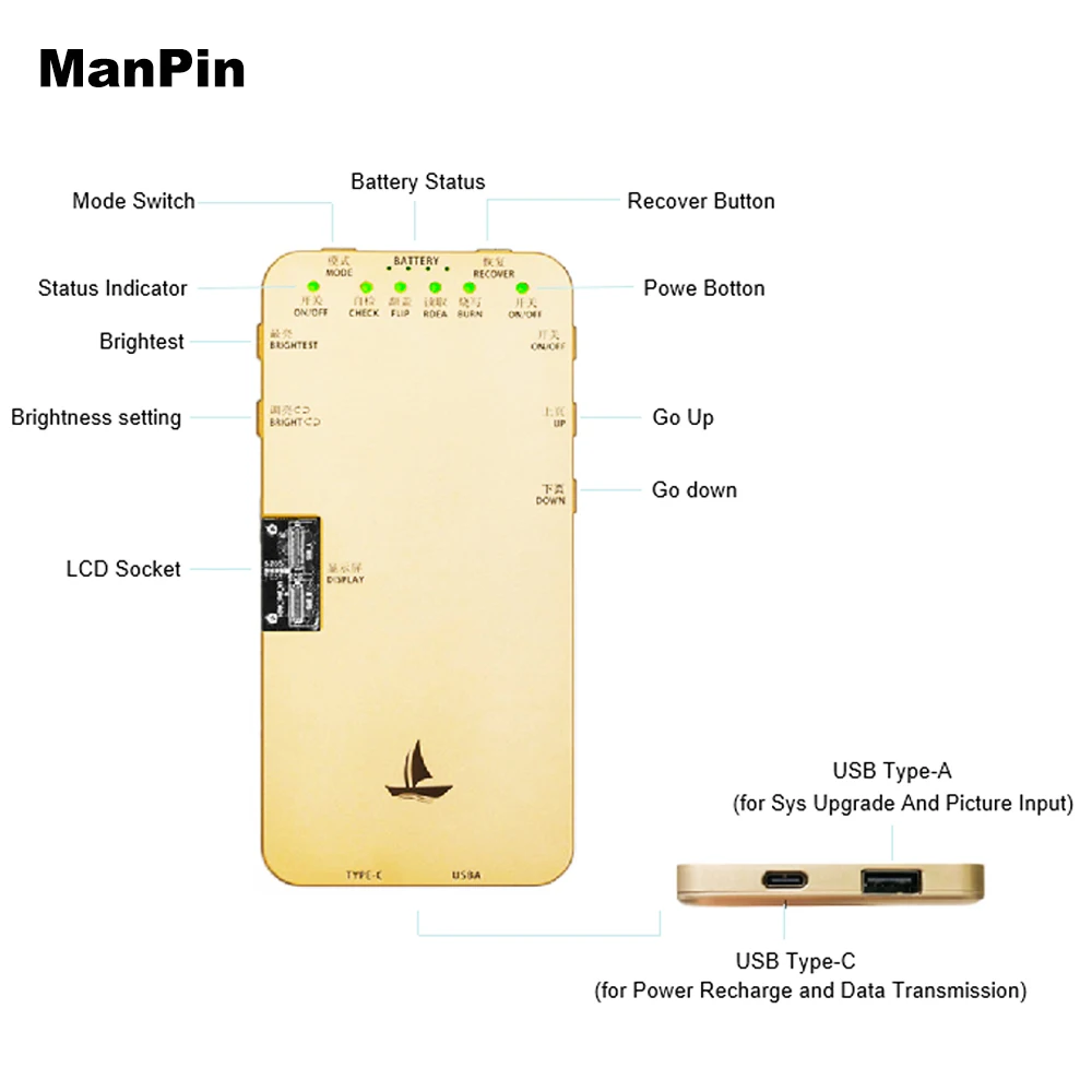 US $376.81 DLS200 LCD Touch Screen Tester For IPhone 11Pro MAX XS XR 8 7 6S Plus Programmer Ambient Light Sensor Color True Tone 3D Repair