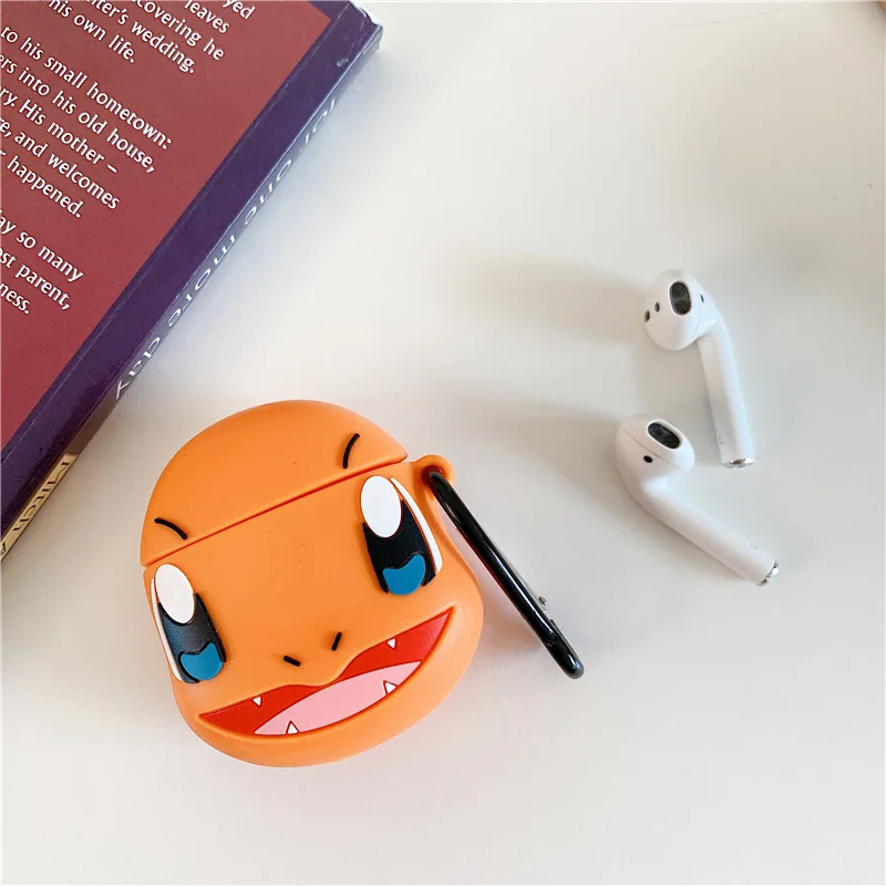 101225 Q UNCLE силиконовые коробки для Apple Airpods противоударный 1/2 поколения Bluetooth гарнитура универсальная маленькая оболочка наушников динозавр - Цвет: 101225