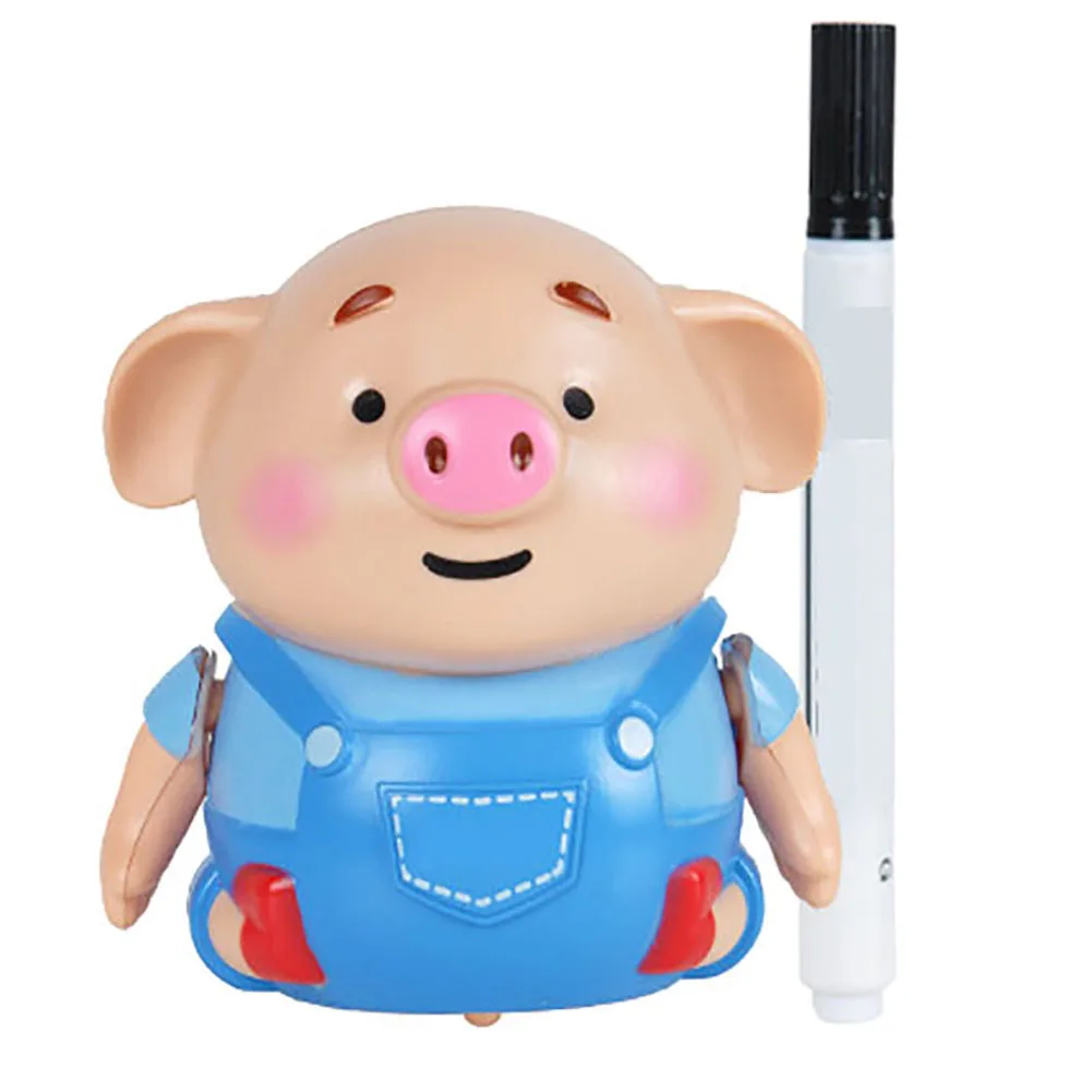 

Follow Any Drawn Line Magic Pen Inductive Cute Pig Penguin Model Children Electric Toy Gift With Light Music Kids Education Toys