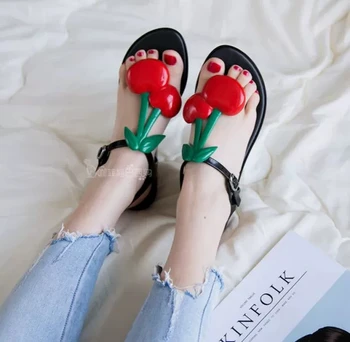 

Melissa Cute Cherry Sandalia Adulto Womens Shoes Summer Jelly Shoes Sandals 2020 New Fashion Sandal Women Jelly Shoes Melissa