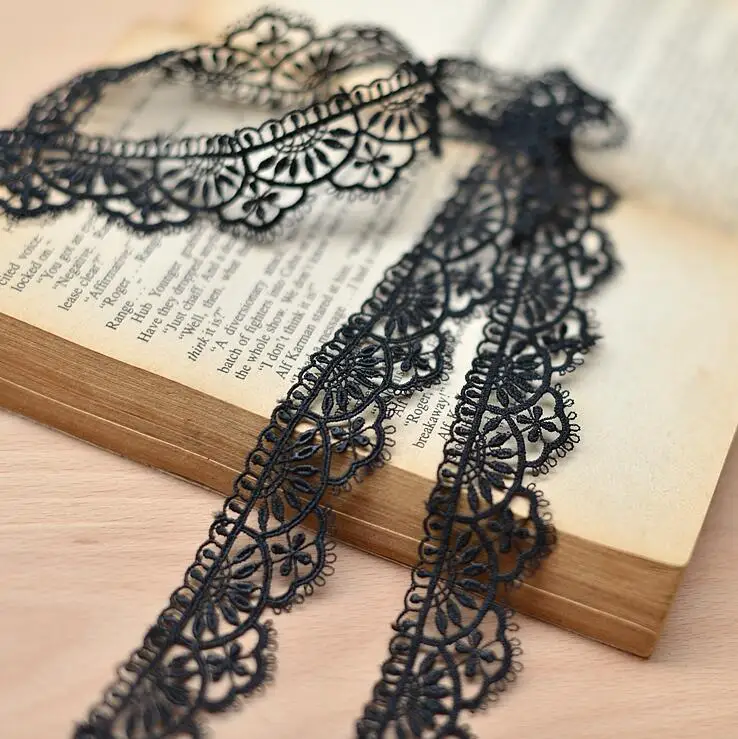 Lace Fabric 2 Yard/4 Yards Embroidered Net Lace Fabric Black White Lace Trim Ribbons DIY Sewing Handmade Craft Materials lace ribbon lace sewing supplies lace sewing accessories