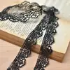 2 Yard/4 Yards  Embroidered Net Lace Fabric Black White Lace Trim Ribbons DIY Sewing Handmade Craft Materials ► Photo 3/6
