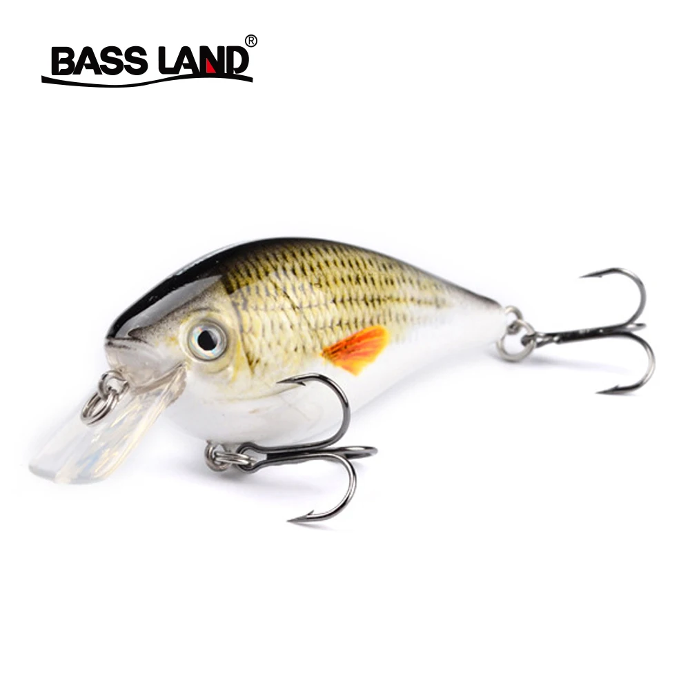 

Bassland 76mm 12.7g Swimbait Fishing Lure Artificial Hard Crank Bait Topwater Wobbler Crankbait Lures Fishing Tackle