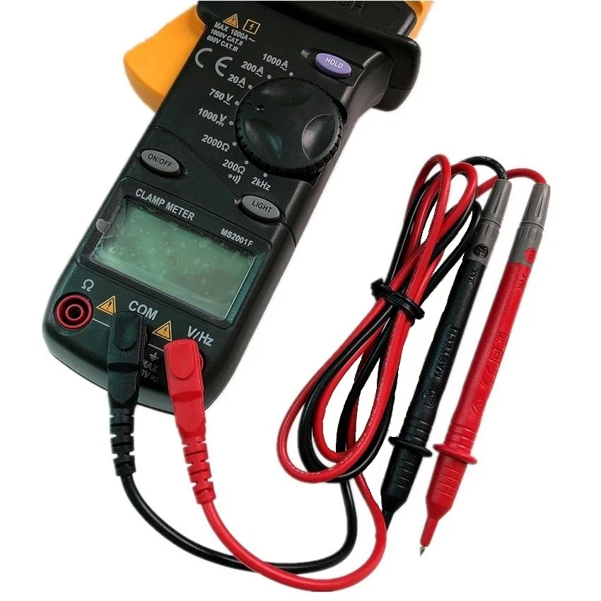 MASTECH MS2001F 31/2 бит цифровой зажим счетчик; Амперметр; Вольтметр Ом непрерывность/Диодный тест