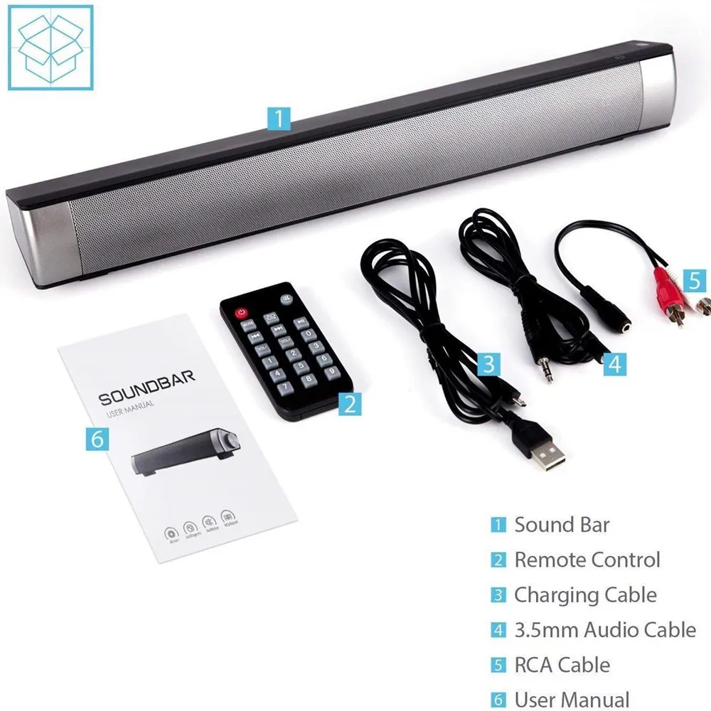 HYASIA PC Bluetooth Саундбар музыкальный центр стерео громкий динамик беспроводной ТВ
