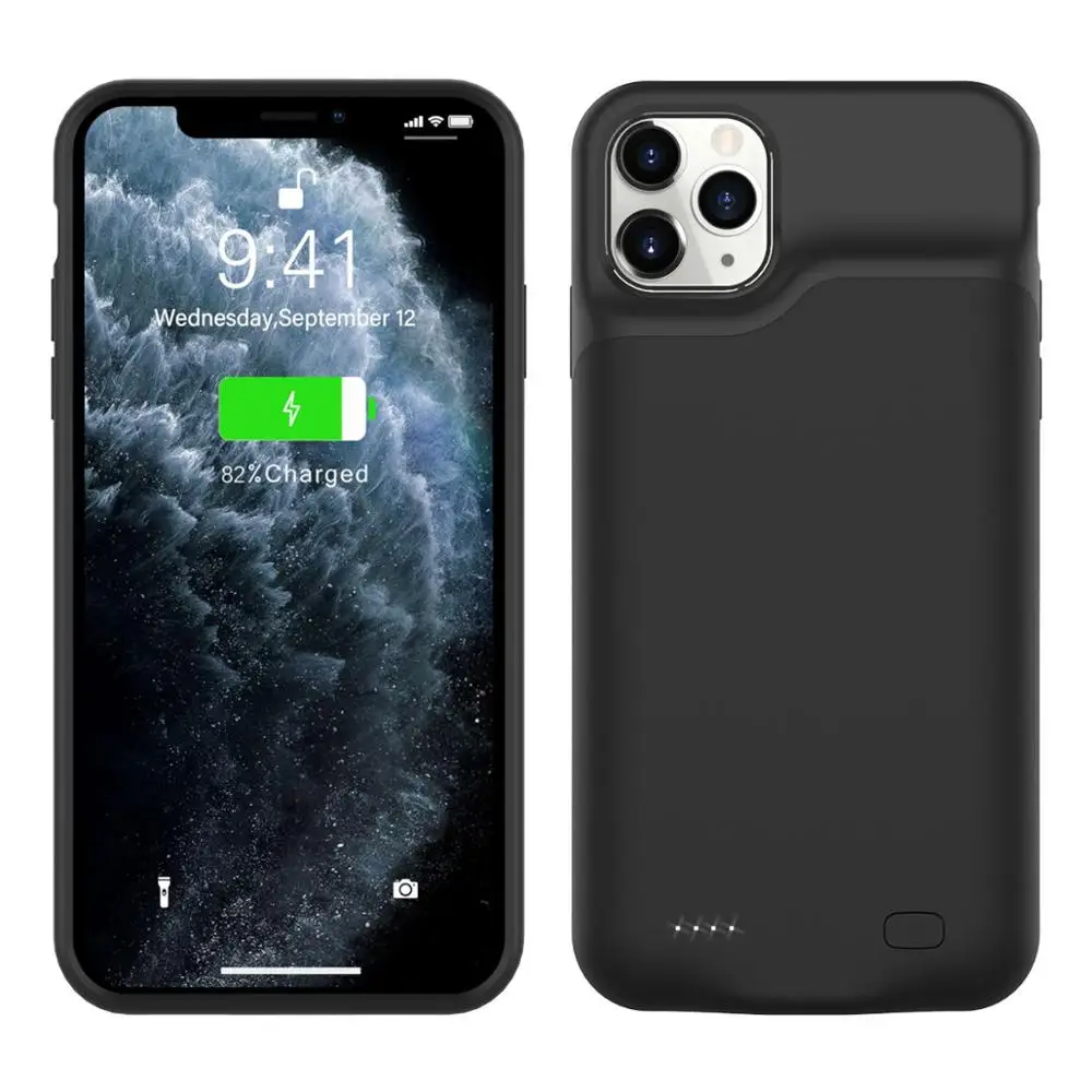 5200 мАч чехол для зарядного устройства для iPhone 11 Pro max внешнее запасное зарядное устройство Внешний аккумулятор чехол для аккумулятора встроенный магнитный металлический - Цвет: iphone 11