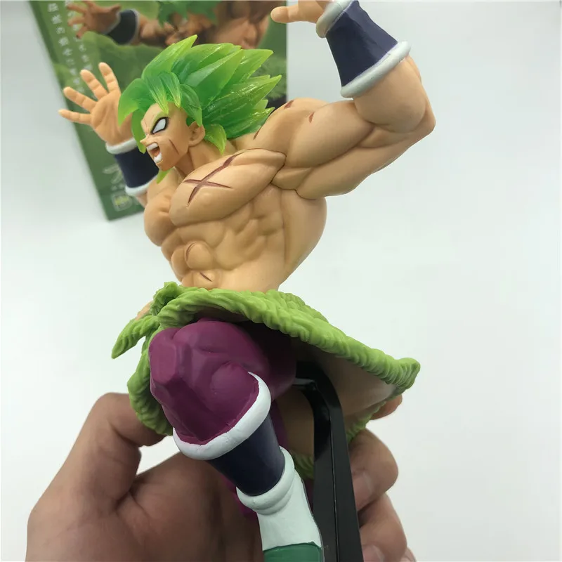 Фильм Ver. Dragon Ball Z Super Broly Super Saiyan Green Roaring Ver. Против Гоку ПВХ Фигурки Модель DBZ 23 см