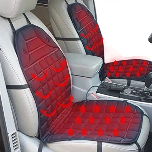 PME Coussin de siège chauffant pour voiture, universel 12 V chauffant pour  siège de voiture, coussin chauffant, housse de siège chauffante, contrôle  de l'interrupteur haute/basse/température 