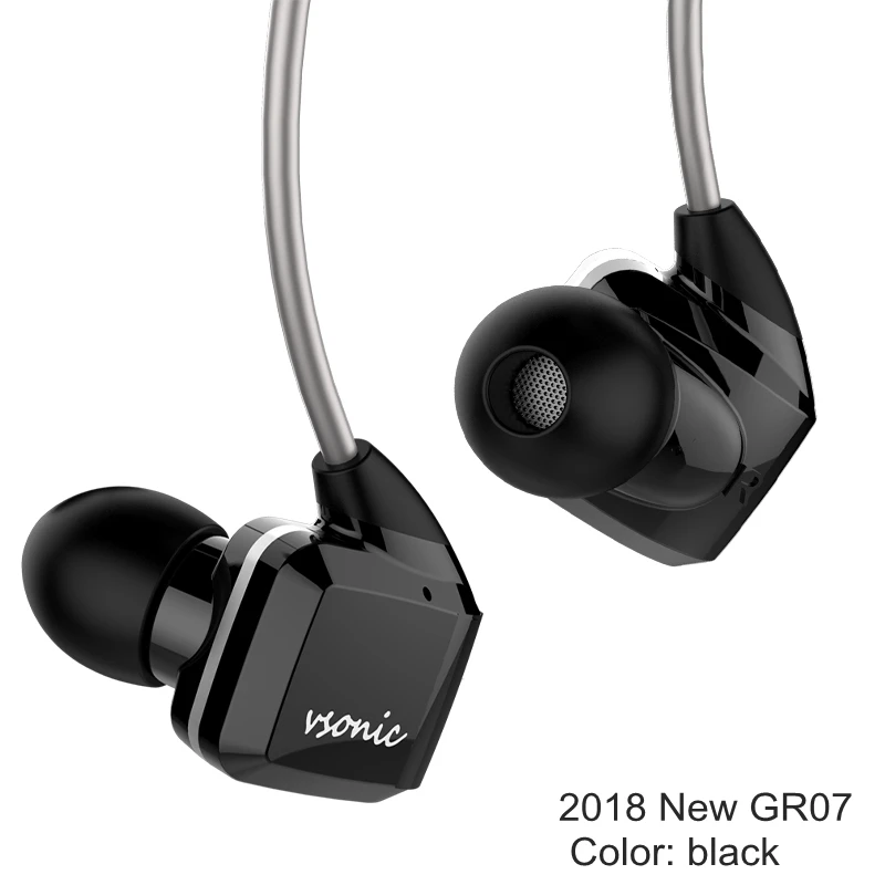 VSONIC HiFi наушники-вкладыши Новые GR07 GR07 i с микрофоном проводной IEM