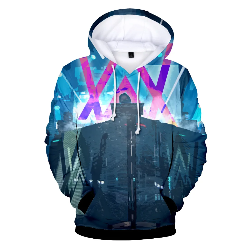 Стиль Alan Walker электронная музыка Tiancai Allen Walker сопутствующие товары осенняя одежда 3D цветная печать Толстовка