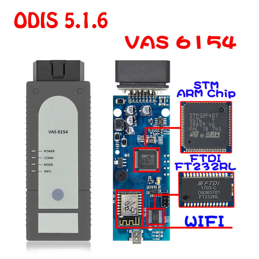 WIFI 6154 ODIS 5.1.6 VAG диагностический инструмент для V'W/Android/S'KODA/SEAT Support Win10| |