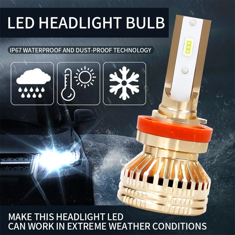 1 пара фары 8-48v 60W 12000LM 6000K лампа H1 H4 H7 H11 9005 9006 Автомобильный светодиодный рабочий светильник модификация фары
