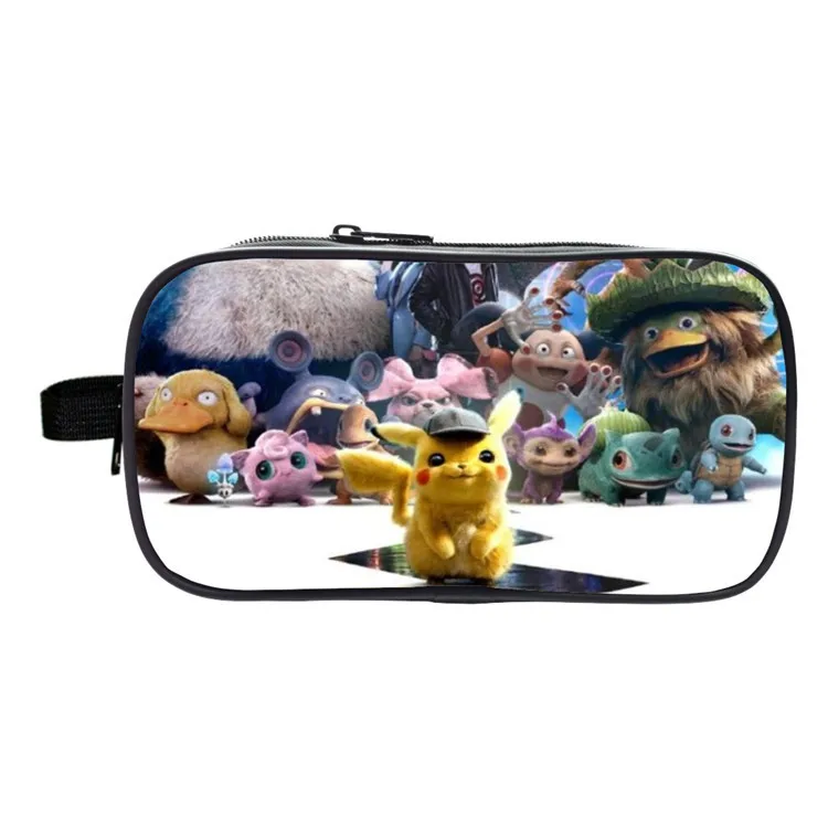 

Double-layer Pencil Case Kawaii Pokemon Pikachu Cute Large Capacity Student School Supplies Schoolbags Box