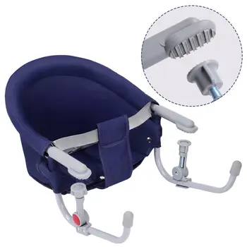 

Portable Folding Baby Hook On Clip On High Chair Booster Fast Table Seat Blue