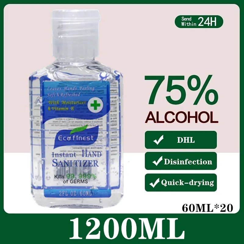 

1200ML DHL Clean Portable 75% Alcohol Hand Sanitizer Gel Moisturizing Disposable Antibacterial Soothing Hand Gel