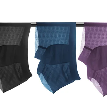 

Men Sexy Underwear Shorts Underpants Pouch Soft Panties Men's Ultra-thin Breathable Boxer Shorts Ice Silk Seam Majtki Mes
