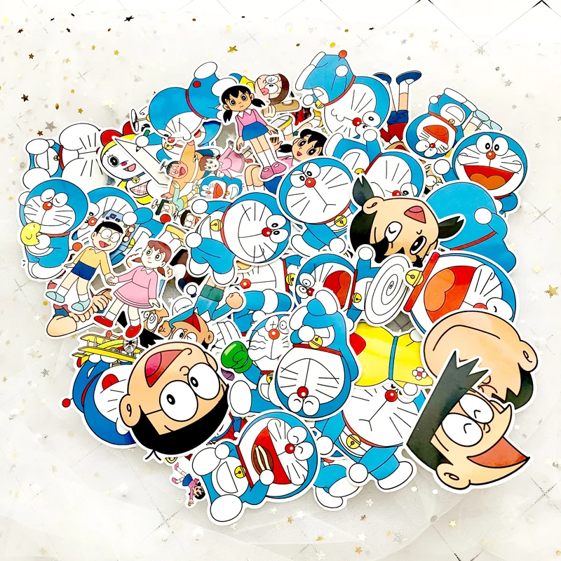 60 шт./компл. японский Классический Ностальгический анимация Doraemon стикер для ноутбука электроскутер компьютерный дневник стирка
