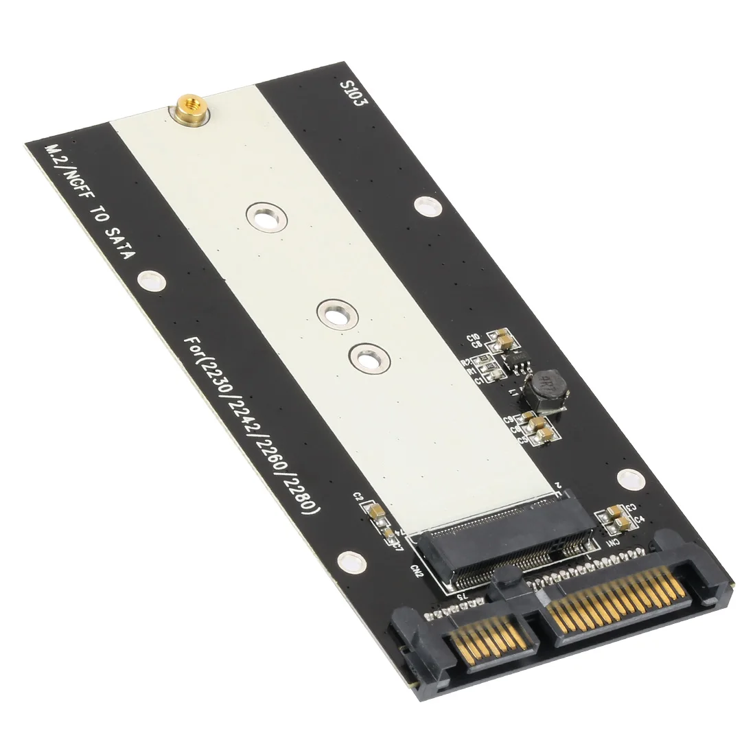 XT-XINTE M.2 NGFF B Ключ SSD SATA 2," 7+ 15 22 контактный разъем конвертер адаптер карты для 2230 2242 2260 2280 M.2 SSD